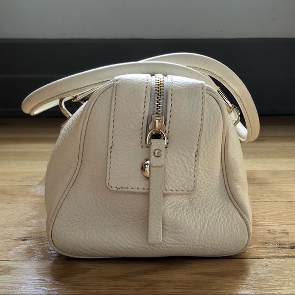AUTHENTIC Kate Spade White Pebbled Leather Satchel - Picture 2 of 8